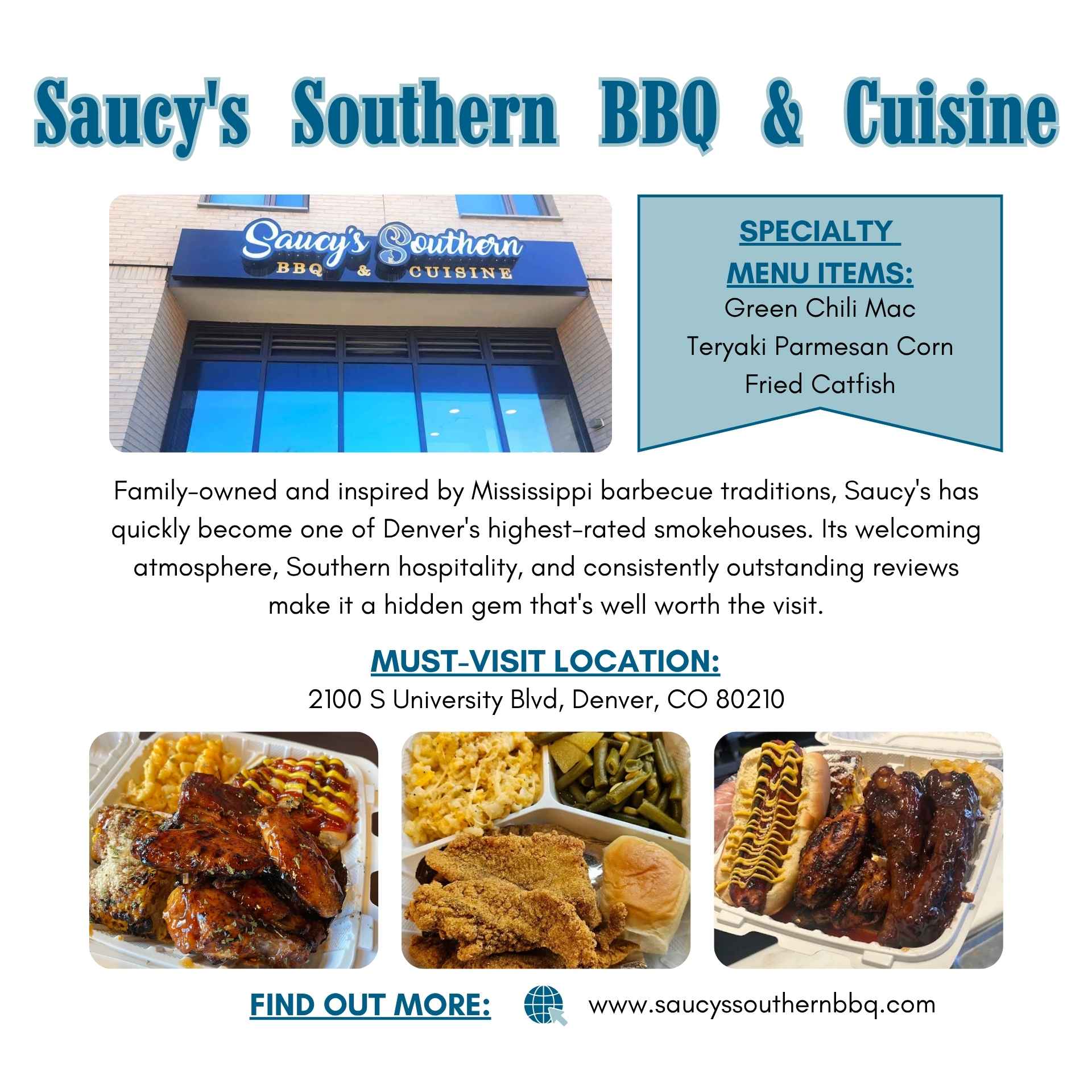 Saucy's Southern BBQ & Cuisine